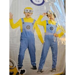 Disguise Bob Minion Child Costume S/P 4-6 Jumpsuit Dress Up Goggles Headpiece